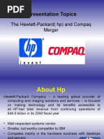 Final Merger and Compaq