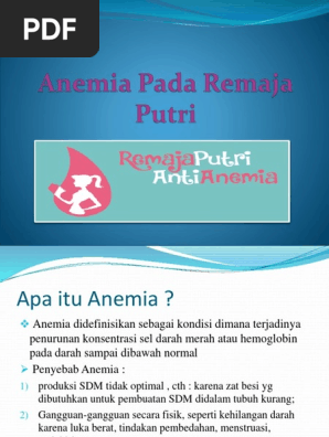 Anemia Pada Remaja Putri Pdf
