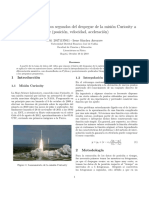 Análisis Del Despegue de Un Cohete en Sus Primeros Segundos