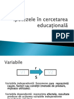 6. Ipotezele În Cercetarea Educațională_25nov2015