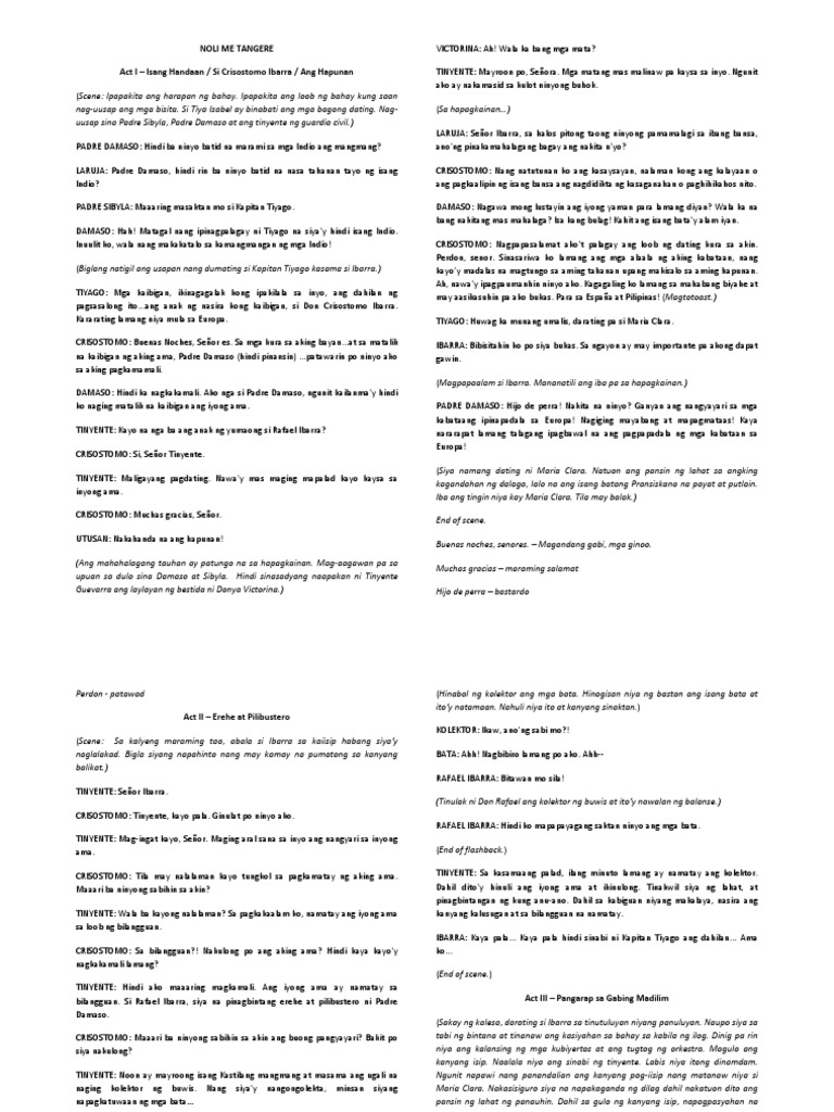 Noli Script | PDF