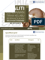 FAMA - Kualiti Cendawan Tiram Kelabu Berpandukan Malaysian Standard MS 2515:2012 (By TeamAwekKukur)