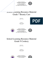 School Learning Resource Material Grade 7 Beauty Care: Department of Education