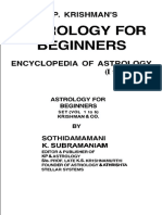 K P Krishman S Astrology For Beginners Encyclopedia of Astrology Vol 5 PDF