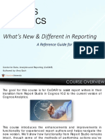Cognos Analytics - Whats New Different in Reporting Slidedeck