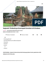 Sejarah Timbulnya Keempat Keraton Di Cirebon - Sportourism - Id