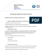 Informatii Despre Proiecte Educative PDF