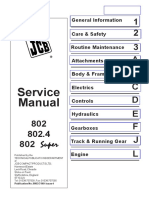 JCB 802, 802.4, 802 Super Mini Excavator Service Repair Workshop Manual