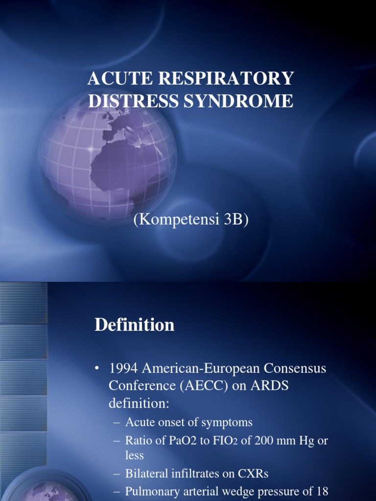 Understanding Acute Respiratory Distress Syndrome | PDF | Lung | Organ ...