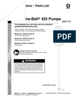 75:1 Fire-Ball 425 Pumps: Instructions - Parts List