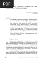 LOPES, Celia Regina Dos Santos. O Quadro Dos Pronomes Pessoais