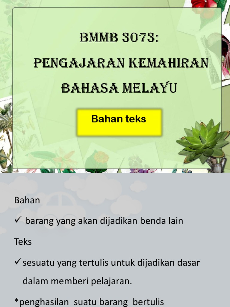 Bahan Teks | PDF