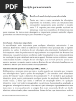 Escolhendo um telescópio para astronomia