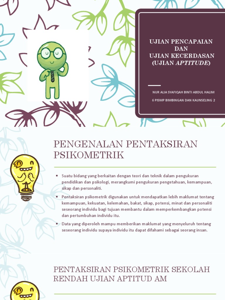 Tajuk 6 Ujian Aptitude Pdf