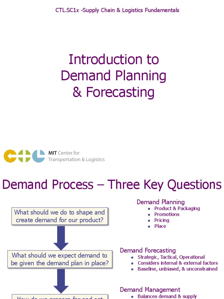 w01 l2 Forecasting Annotated | PDF | Coefficient Of Variation | Forecasting