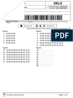 DELE A1 - Modelo Hoja de Respuestas PDF