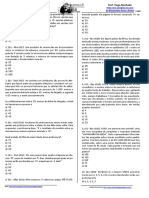 Folha de Matemática com 15 questões