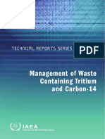Management of Waste Containing Tritium and Carbon-14: Technical Reports Series No