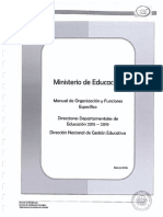 17.Manual de Organizacion y Funciones Direcciones Departamentales de Educacion