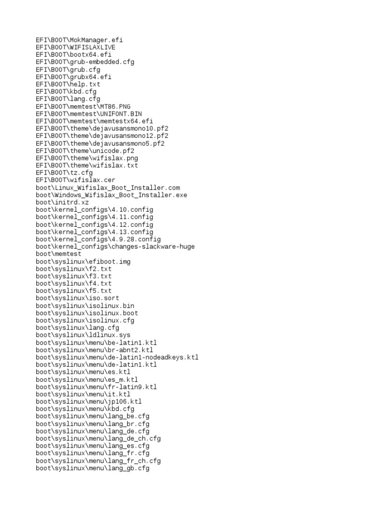 Wifislax ISO Boot Configuration Files | PDF | Operating System ...