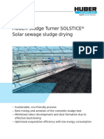 HUBER Sludge Turner SOLSTICE® Solar Sewage Sludge Drying: Waste