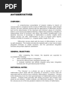 Lesson 01 Anti Differentiation