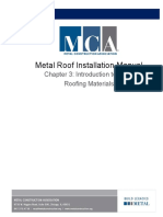 Metal Roof Installation Manual: Chapter 3: Introduction To Metal Roofing Materials