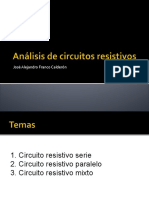 Analisis Circuitos Resistivos Ohm