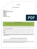 Arítmética: Números Naturales y Sistemas de Numeración