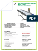 Catalogo CT500 Cinta Transportadora