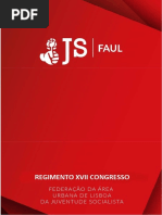 Regimento XVII Congresso JS FAUL