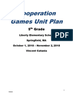 Cooperation Games Unit Plan: 5 Grade