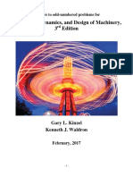 Kinematics, Dynamics, and Design of Machinery, 3 Edition: Answers To Odd-Numbered Problems For