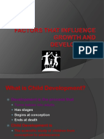 Factors That Influence Growth and Development With Extended Questions On Slides