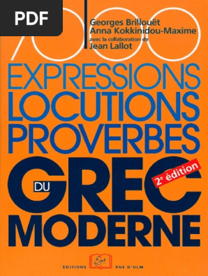 7000 Expressions Locutions Proverbes De Grec Moderne Pdf Pdf Genre Grammatical Langue Francaise
