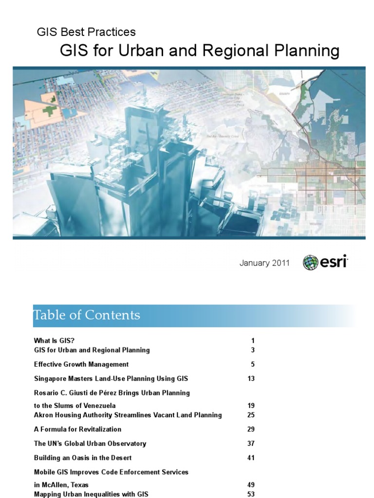 GIS For Urban and Regional Planning | PDF | Esri | Geographic ...