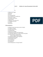 Grade 9 PHYSICS Syllabus For Annual Examination Portion 2019 1 General Physics