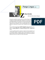 Z. Kodaly - Pange Lingua (TCS) PDF