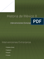 Historia de México II: Intervenciones Extranjeras