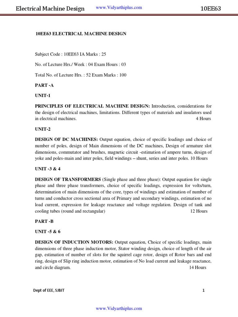 EMD Notes PDF | PDF | Electric Motor | Ferromagnetism