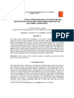 Cyclic Response of Prestressed Concrete Beams Retrofitted With Precured Fibre Reinforced Polymer Composites