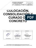 Colocación, Consolidación Y Curado de Concreto