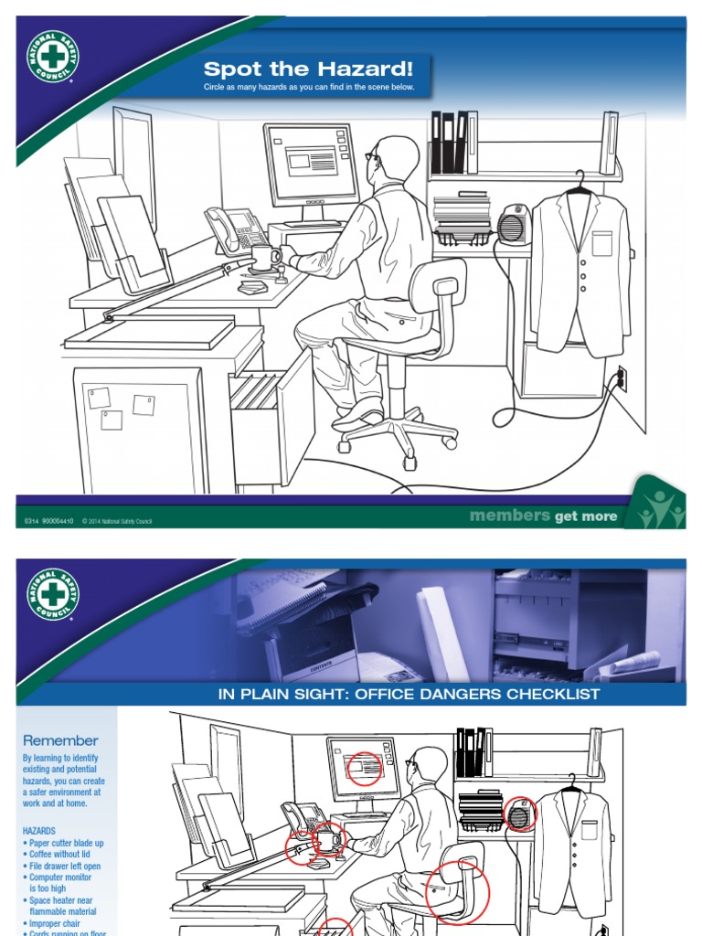 Spot the Hazards Game Safety Manufactured Goods