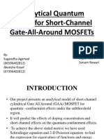 Analytical Quantum Model for Short-Channel Gate-All-Around MOSFETs