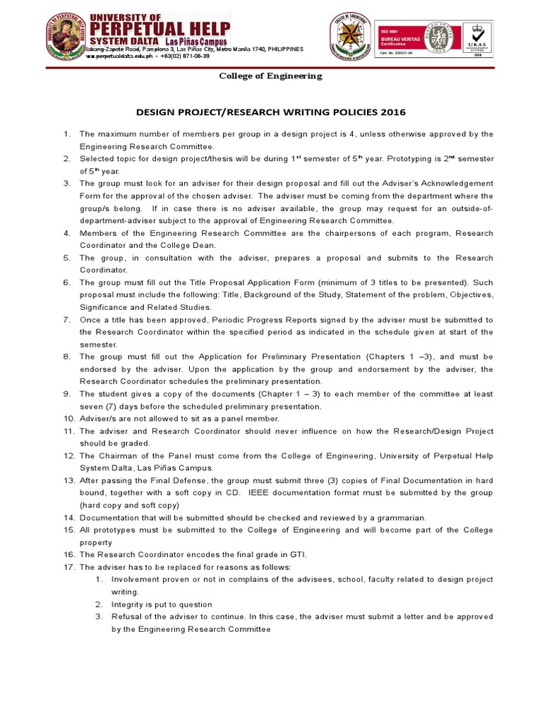 Engineering Thesis Guidelines | PDF | Thesis | Academia