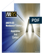 ANSYS 10.0 Workbench Tutorial - Exercise 5, Assemblies and Contact.pdf