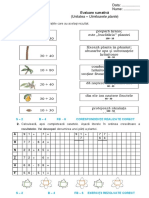 fisa evaluare plante