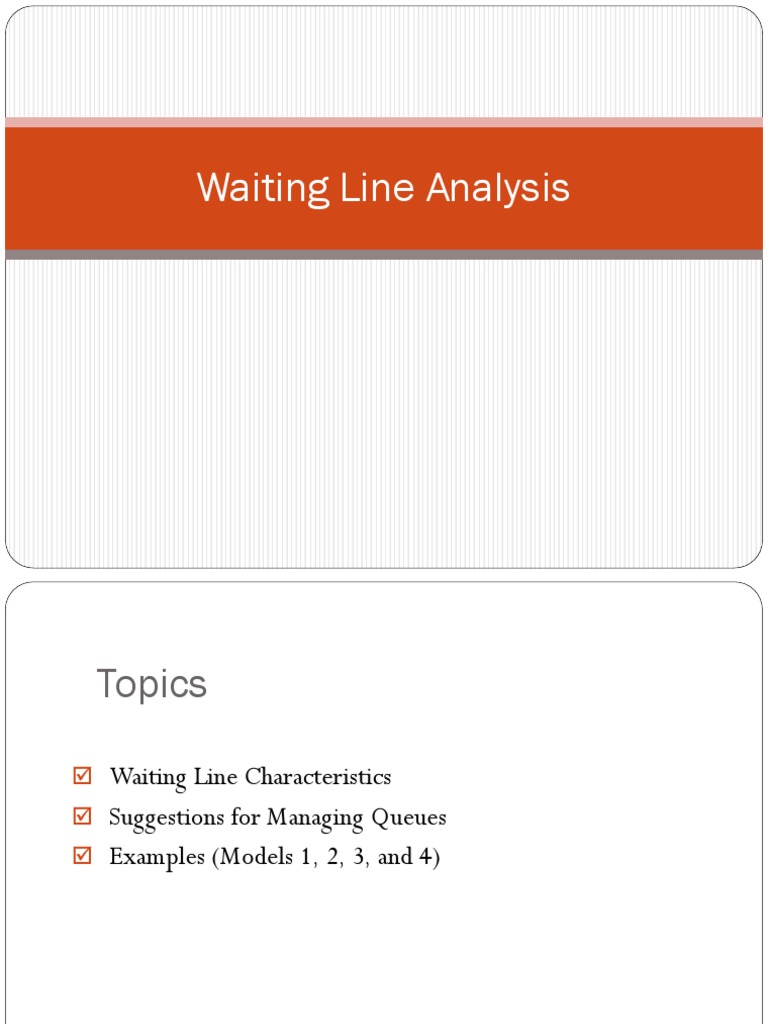 Waiting Line | PDF