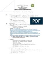 Lesson Plan in Science IV - 4th Quarter Chapter 1 Lesson