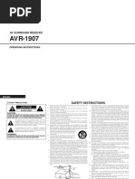 Download Denon AVR 1907 User Manual1 by Boomer222 SN40093942 doc pdf